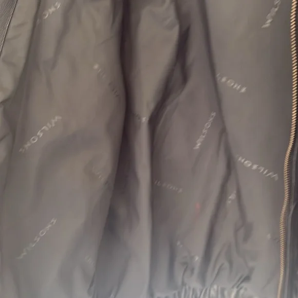 Wilson’s Black Leather Jacket, Sz L - Picture 9 of 11